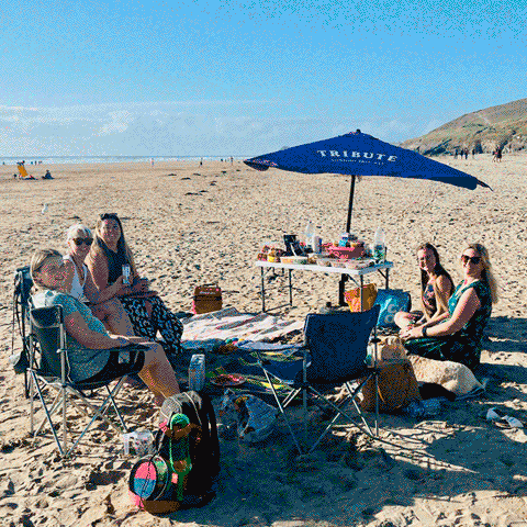Harland Accountants Summer social on Perranporth beach